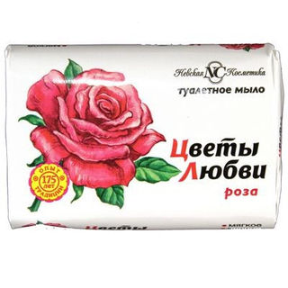Мыло  Невская косметика  Роза 90г